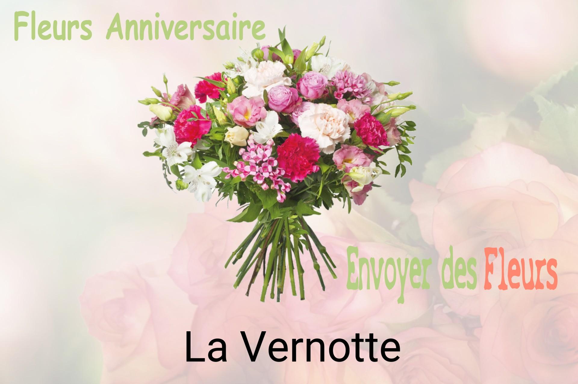 Bouquet de fleurs d’anniversaire livré à La Vernotte